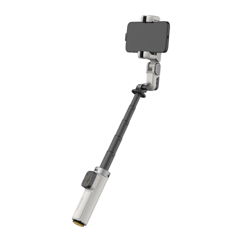 AOCHUAN M3 Pro 3-in-1 gimbal, selfie stypas ir trikojis su LED lempa ir RGB apšvietimu, juodas