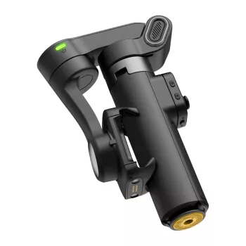 AOCHUAN Smart X3 AI sekimo gimbalinis stabilizatorius su LED šviesa ir selfie lazdele išmaniajam telefonui, juodas