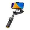 AOCHUAN Smart X3 AI sekimo gimbalinis stabilizatorius su LED šviesa ir selfie lazdele išmaniajam telefonui, juodas
