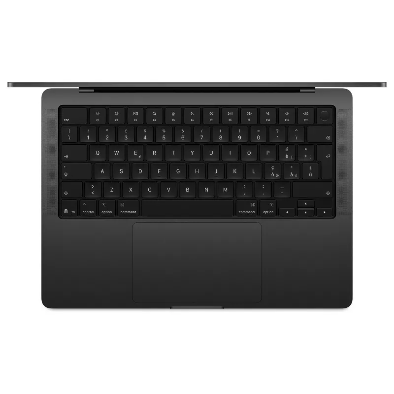 Apple MacBook Pro 14 M5 Space Black, 24GB RAM, 4TB SSD, vokiška klaviatūra, nano tekstūros stiklas, 70W USB-C maitinimas