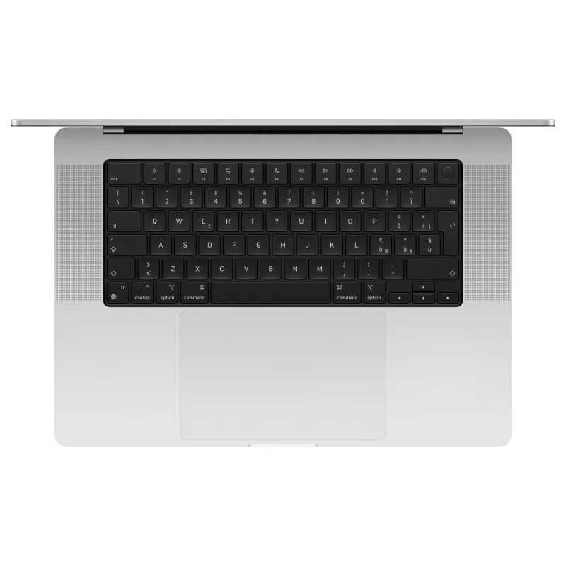 Apple MacBook Pro 16 inch M5 Max sidabrinis 64GB RAM 2TB SSD vokiška QWERTZ klaviatūra su nano-tekstūros stiklu