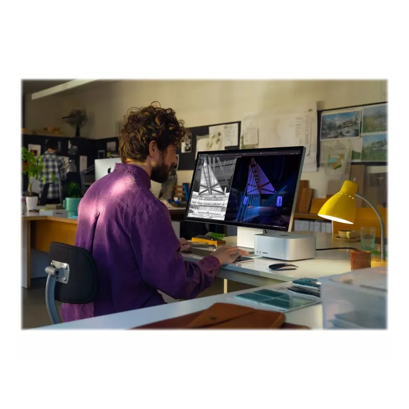 Apple Studio Display 27 colių 5K Retina monitorius, standartinis stiklas, sidabrinis, reguliuojamo pakreipimo stovas