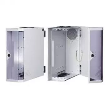 apraNET 1U 19 colių fiksuota stovo lentyna, šviesiai pilka (RAL 7035), 250 mm gylio, 25 kg apkrova