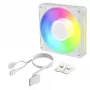 Arctic BioniX P12 A-RGB White 120mm PWM korpuso ventiliatorius, 450–3000 RPM, adresuojamas RGB, daisy chain