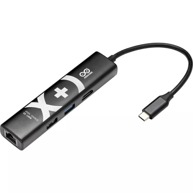Arduino USB-C dokinimo stotis TPX00241 8-in-1 su HDMI, Ethernet, 65W PD, juoda