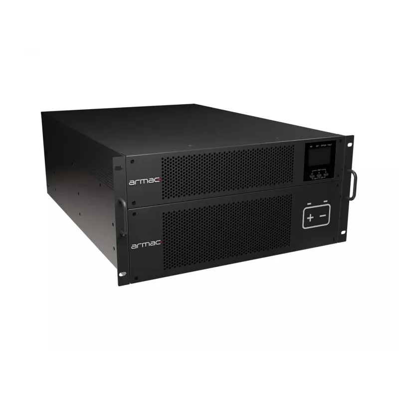 ARMAC R/10000I/PF1/DF 10000VA Online dvigubos konversijos rackmount UPS su 10 išvadais, LCD ekranu, metaliniu dulkėms atspariu korpusu