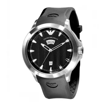 ARMANI AR0631 Vyriškas Chronografo Laikrodis iš Nerūdijančio Plieno, 45 mm