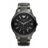 Armani AR1452 Vyriškas keraminis chronografo laikrodis, 43 mm, juodas