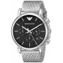ARMANI AR1811 Vyriškas analoginis kvarcinis laikrodis 41 mm nerūdijančio plieno juodu ciferblatu