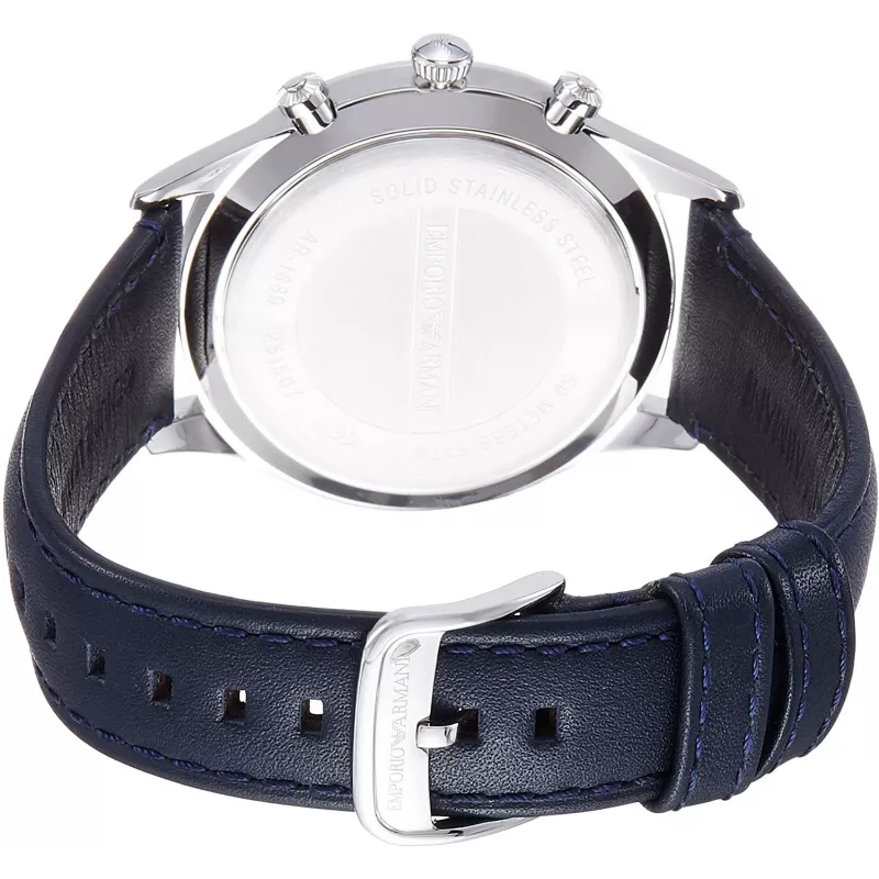 Armani AR1889 Vyriškas Chronografo Laikrodis 42mm Nerūdijantis Plienas Juodas Ciferblatas