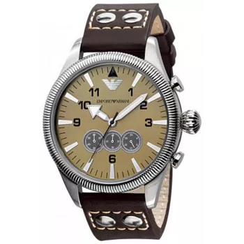 ARMANI AR5837 Vyriškas Nerūdijančio Plieno Chronografo Laikrodis, 44 mm
