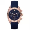 ARMANI AR5939 Moteriškas Rožinio Aukso Spalvos Nerūdijančio Plieno Chronografinis Laikrodis 35mm