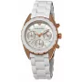 Armani AR5943 moteriškas rožinio aukso nerūdijančio plieno chronografo laikrodis 35 mm