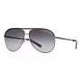 ARMANI EXCHANGE AX2002-60992V Unisex akiniai - Matinio juodo metalo rėmelis su tamsiai pilkais veidrodiniais sidabriniais lęšiais