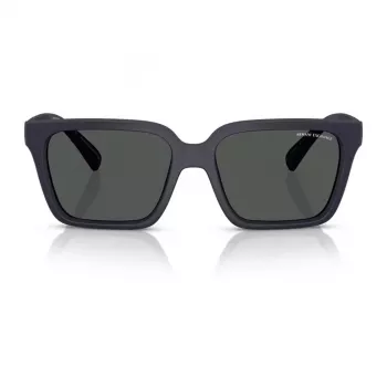 Armani Exchange AX4147S 610587 Vyriški Akiniai nuo Saulės – Matinis Juodas Rėmelis, Tamsiai Pilki Lęšiai, 56 mm