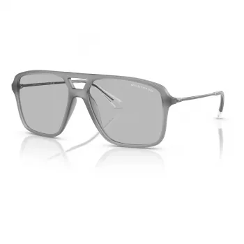 Armani Exchange AX4150SU83638 vyriški akiniai nuo saulės, kvadratiniai, matiniai juodi, pilki, 59 mm