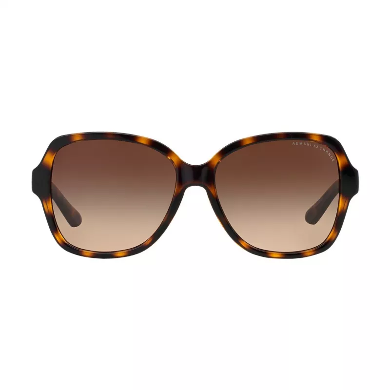 ARMANI EXCHANGE moteriški akiniai nuo saulės AX4029S811713 Havana acetatinis rėmelis, rudi gradientiniai lęšiai, 57 mm