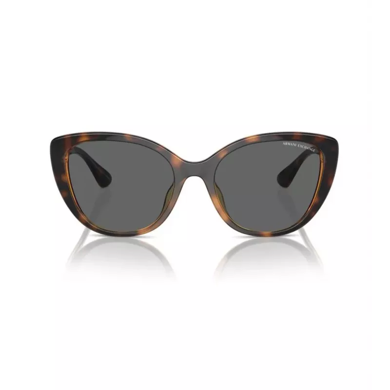 ARMANI EXCHANGE moteriški akiniai nuo saulės AX4111SU82138 – permatomas pilkas rėmelis, pilki gradientiniai lęšiai, 54/18/140 mm