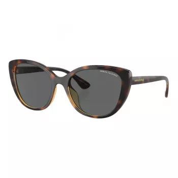 ARMANI EXCHANGE moteriški akiniai nuo saulės AX4111SU82138 – permatomas pilkas rėmelis, pilki gradientiniai lęšiai, 54/18/140 mm
