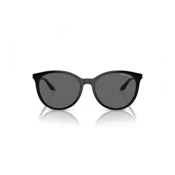 Armani Exchange moteriški akiniai nuo saulės AX4140S815887 – juodas rėmelis, pilki lęšiai, 55 mm