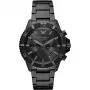 ARMANI Vyrų AR11363 Chronografo Nerūdijančio Plieno Laikrodis 43mm Juodas Ciferblatas