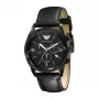 Armani vyriškas chronografinis laikrodis AR5904, 41 mm, juodas ciferblatas, nerūdijantis plienas