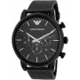ARMANI Classic AR1968 Vyriškas Laikrodis 46mm Nerūdijančio Plieno Mėlynu Ciferblatu