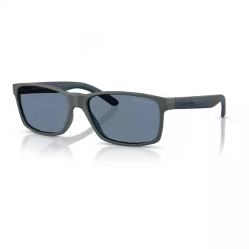 Arnette AN4185-28412V Vyriški stačiakampiai akiniai nuo saulės matinio juodo rėmo pilko veidrodinio sidabro lęšiai 58/16/145 mm