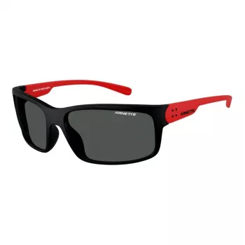 ARNETTE AN4242-275887 Vyriški akiniai nuo saulės, matinio juodo rėmelio pilki lęšiai 62 mm