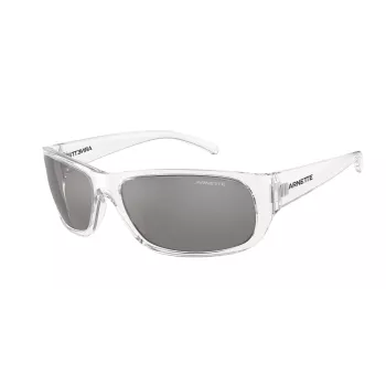 Vyriški akiniai nuo saulės ARNETTE AN4290-27556G matinis juodas rėmelis, pilki veidrodiniai lęšiai, 63 mm