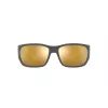 ARNETTE AN4324-28775A Unisex akiniai, matinio juodo rėmelio, pilki lęšiai, 61 mm