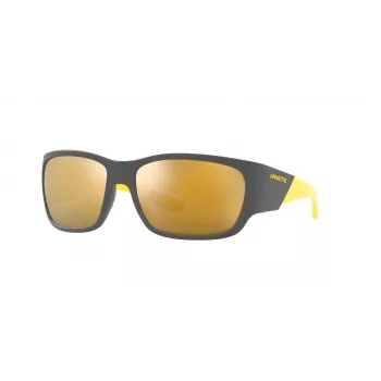 ARNETTE AN4324-28775A Unisex akiniai, matinio juodo rėmelio, pilki lęšiai, 61 mm