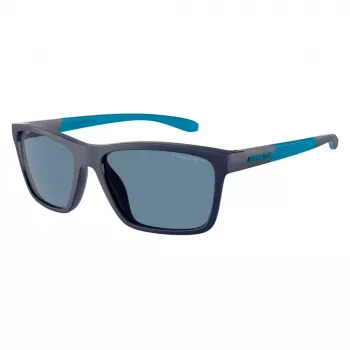 ARNETTE AN4328U27622V Vyriški akiniai nuo saulės, matinė juoda, tamsiai pilki veidrodiniai sidabriniai stiklai, 58 mm