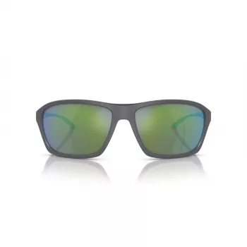 ARNETTE AN4329-28538N Unisex akiniai nuo saulės, stačiakampiai, matinio juodo rėmelio, tamsiai pilki lęšiai, 63/17/130 mm