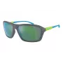 ARNETTE AN4329-28538N Unisex akiniai nuo saulės, stačiakampiai, matinio juodo rėmelio, tamsiai pilki lęšiai, 63/17/130 mm
