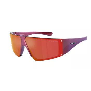 ARNETTE AN4332-29206Q Unisex Sunglasses Matte Black Grey Mirror 69mm