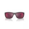 ARNETTE AN4337-28706Q Vyriški stačiakampiai akiniai nuo saulės, matinė juoda, pilki veidrodiniai stiklai, 63 mm