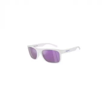 ARNETTE AN4341-27794V Unisex Rectangular Sunglasses Matte Black Frame Dark Grey Lens 56/18/140 mm