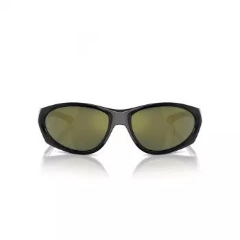 Arnette AN4342-29476R Unisex akiniai, matinio juodo rėmelio, tamsiai pilki sidabriniai veidrodiniai lęšiai, 62 mm lęšio plotis