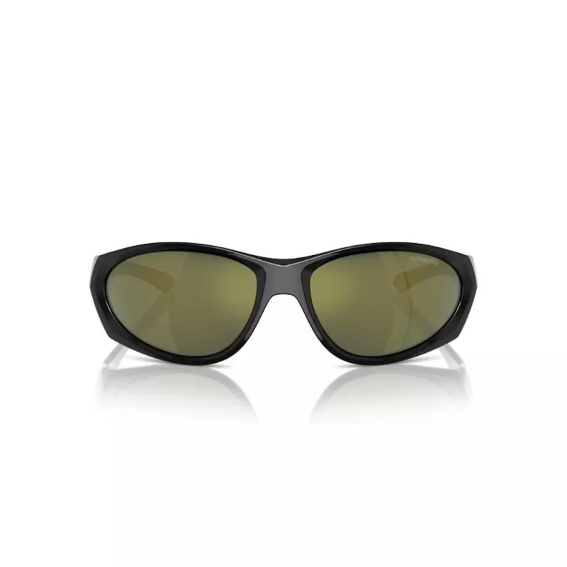 Arnette AN4342-29476R Unisex akiniai, matinio juodo rėmelio, tamsiai pilki sidabriniai veidrodiniai lęšiai, 62 mm lęšio plotis