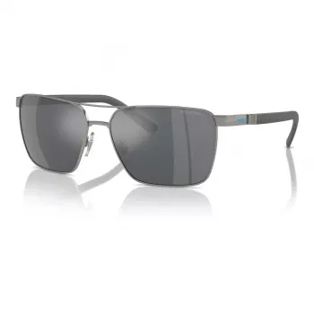 ARNETTE vyriški akiniai nuo saulės AN3091-7416G matinis juodas rėmelis, pilki veidrodiniai sidabriniai lęšiai, 61 mm