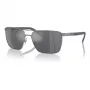 ARNETTE vyriški akiniai nuo saulės AN3091-7416G matinis juodas rėmelis, pilki veidrodiniai sidabriniai lęšiai, 61 mm