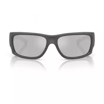 ARNETTE Vyriški akiniai nuo saulės AN4345-28706G Stačiakampis Matinis Juodas Rėmelis Pilki Veidrodiniai Sidabriniai Lęšiai 62mm