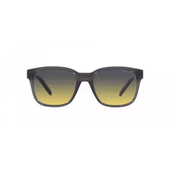 ARNETTE Unisex Akiniai AN432027862Q5 - Stačiakampis Matinio Juodo Propionato Rėmelis su Poliarizuotais Tamsiai Pilkais Polikarbonato Lęšiais - 55/19/145 mm