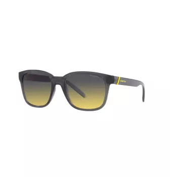 ARNETTE Unisex Akiniai AN432027862Q5 - Stačiakampis Matinio Juodo Propionato Rėmelis su Poliarizuotais Tamsiai Pilkais Polikarbonato Lęšiais - 55/19/145 mm