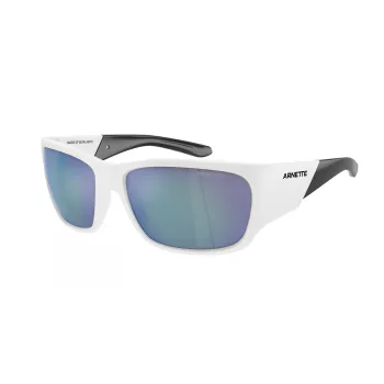 ARNETTE Unisex akiniai nuo saulės AN43242863Y76 – matinis juodas rėmelis, tamsiai pilki veidrodiniai sidabriniai lęšiai, 61 mm