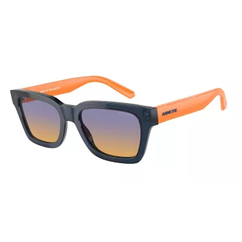 ARNETTE Unisex akiniai nuo saulės AN4334-12422H Matiniai juodi stačiakampiai poliarizuoti 53mm