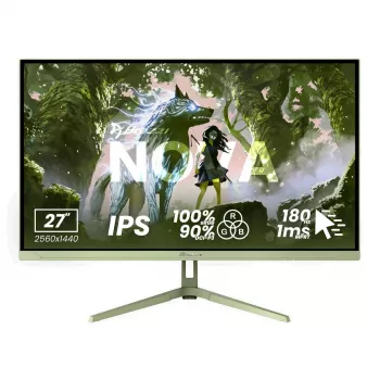 Arozzi Nova 27 colių IPS QHD žaidimų monitorius – 2560x1440, 260Hz, 1ms, Forest Green