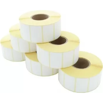 ARTDEV Termoetikečių Ritinys - Tiesioginis Terminis 40 x 25 mm, D100 mm, Šerdis 40 mm, 1650 etikečių/ritinyje