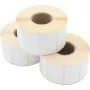 ARTDEV ETP 050-030 K40 D100 terminio perkėlimo etikečių ritinys 50 x 30 mm, 100 mm OD, 40 mm šerdis, 1500 etikečių / ritinyje, baltas popierius